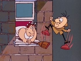 Screenshots from the 1966 DePatie Freleng cartoon The Pique Poquette of Paris