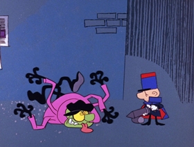 Screenshots from the 1966 DePatie Freleng cartoon The Pique Poquette of Paris