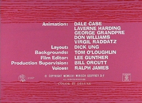 Screenshots from the 1966 DePatie Freleng cartoon Genie with the Light Pink Fur