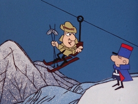 Screenshots from the 1966 DePatie Freleng cartoon Unsafe and Seine