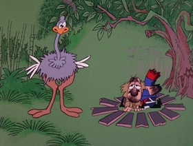 Screenshots from the 1966 DePatie Freleng cartoon Unsafe and Seine