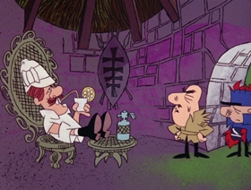 Screenshots from the 1966 DePatie Freleng cartoon Unsafe and Seine