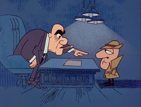 Screenshots from the 1966 DePatie Freleng cartoon Unsafe and Seine