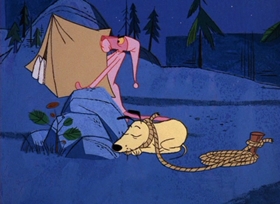 Screenshots from the 1966 DePatie Freleng cartoon Rock A Bye Pinky