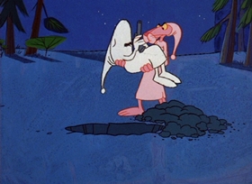 Screenshots from the 1966 DePatie Freleng cartoon Rock A Bye Pinky