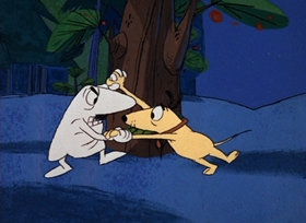 Screenshots from the 1966 DePatie Freleng cartoon Rock A Bye Pinky