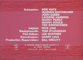 Screenshots from the 1966 DePatie Freleng cartoon Rock A Bye Pinky