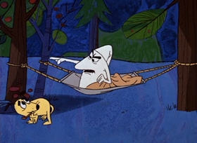 Screenshots from the 1966 DePatie Freleng cartoon Rock A Bye Pinky