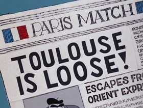 Screenshots from the 1966 DePatie Freleng cartoon Toulouse La Trick