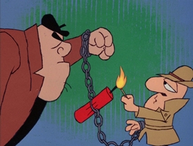 Screenshots from the 1966 DePatie Freleng cartoon Toulouse La Trick