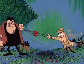 Screenshots from the 1966 DePatie Freleng cartoon Toulouse La Trick