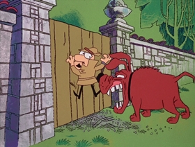 Screenshots from the 1966 DePatie Freleng cartoon Toulouse La Trick