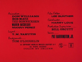 Screenshots from the 1966 DePatie Freleng cartoon Toulouse La Trick