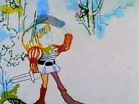Screenshots from the 1967 Hubley Studio cartoon A Windy Day
