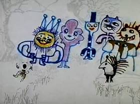 Screenshots from the 1967 Hubley Studio cartoon A Windy Day