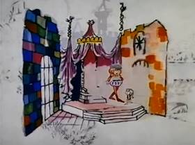 Screenshots from the 1967 Hubley Studio cartoon A Windy Day
