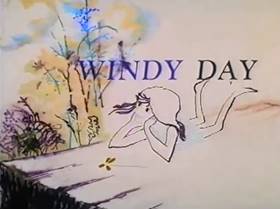 Screenshots from the 1967 Hubley Studio cartoon A Windy Day