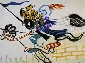 Screenshots from the 1967 Hubley Studio cartoon A Windy Day