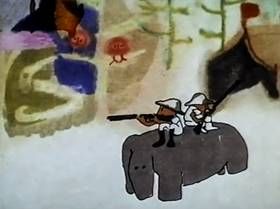 Screenshots from the 1967 Hubley Studio cartoon A Windy Day