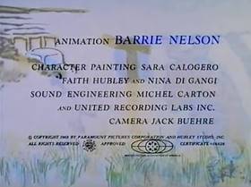 Screenshots from the 1967 Hubley Studio cartoon A Windy Day