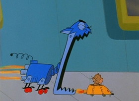 Screenshots from the 1967 MGM cartoon O Solar Meow