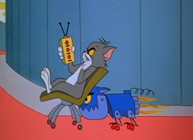 Screenshots from the 1967 MGM cartoon O Solar Meow