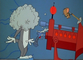 Screenshots from the 1967 MGM cartoon O Solar Meow