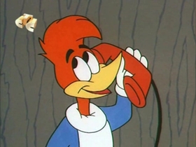 Screenshots from the 1967 Walter Lantz cartoon Secret Agent Woody Woodpecker