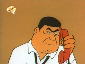 Screenshots from the 1967 Walter Lantz cartoon Secret Agent Woody Woodpecker