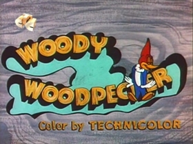 Screenshots from the 1967 Walter Lantz cartoon Secret Agent Woody Woodpecker