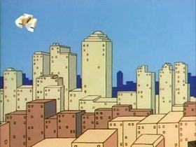 Screenshots from the 1967 Walter Lantz cartoon Secret Agent Woody Woodpecker