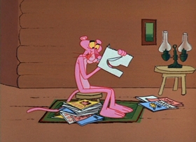 Screenshots from the 1967 DePatie Freleng cartoon Pinknic