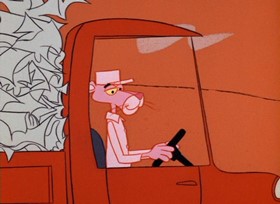 Screenshots from the 1967 DePatie Freleng cartoon Pink of the Litter