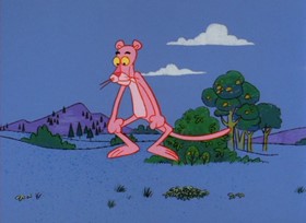 Screenshots from the 1967 DePatie Freleng cartoon Jet Pink