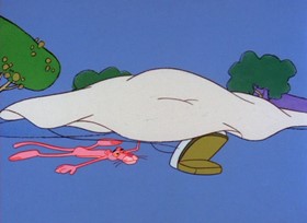 Screenshots from the 1967 DePatie Freleng cartoon Jet Pink