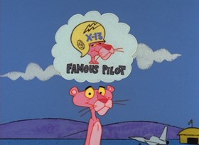 Screenshots from the 1967 DePatie Freleng cartoon Jet Pink
