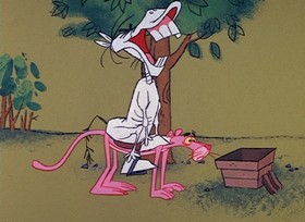 Screenshots from the 1967 DePatie Freleng cartoon Pinto Pink