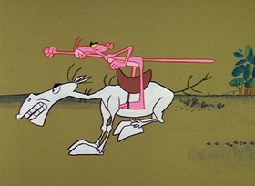 Screenshots from the 1967 DePatie Freleng cartoon Pinto Pink