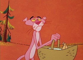 Screenshots from the 1967 DePatie Freleng cartoon Congratulations It