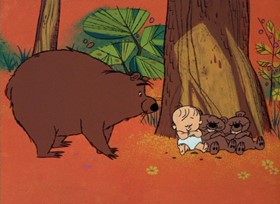 Screenshots from the 1967 DePatie Freleng cartoon Congratulations It