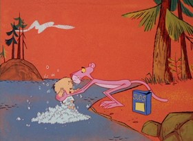 Screenshots from the 1967 DePatie Freleng cartoon Congratulations It