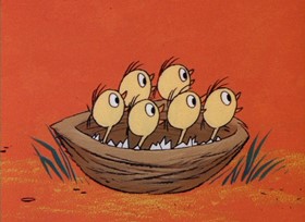 Screenshots from the 1967 DePatie Freleng cartoon Congratulations It