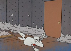 Screenshots from the 1967 DePatie Freleng cartoon Prefabricated Pink