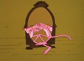 Screenshots from the 1967 DePatie Freleng cartoon The Hand is Pinker than the Eye