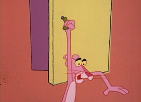 Screenshots from the 1967 DePatie Freleng cartoon The Hand is Pinker than the Eye