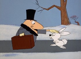 Screenshots from the 1967 DePatie Freleng cartoon The Hand is Pinker than the Eye