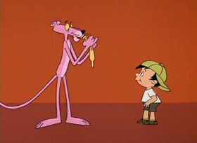 Screenshots from the 1967 DePatie Freleng cartoon Pink Outs