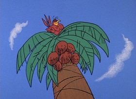 Screenshots from the 1967 DePatie Freleng cartoon Pink Paradise