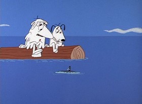 Screenshots from the 1967 DePatie Freleng cartoon Pink Paradise