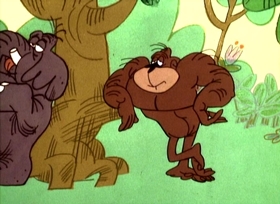 Screenshots from the 1967 Jay Ward Productions cartoon The Malady Lingers On